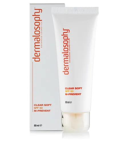 בלוק SPF 50 שקוף עם מדכא מלנין - CLEAR SOFT SPF 50 M PREVENT